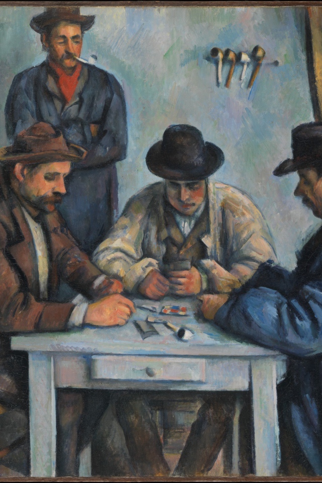 Картина Сезанна - покер