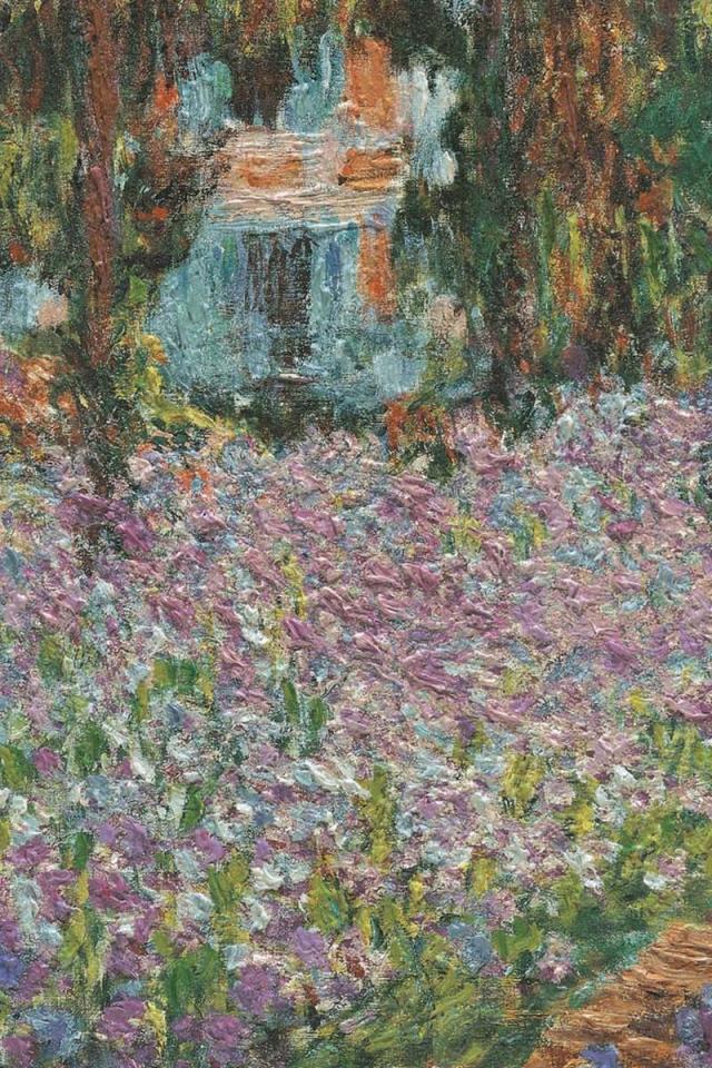 Картина Клода Моне - Цветочный пейзаж