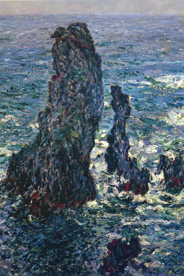 Картина Клода Моне - Скалы