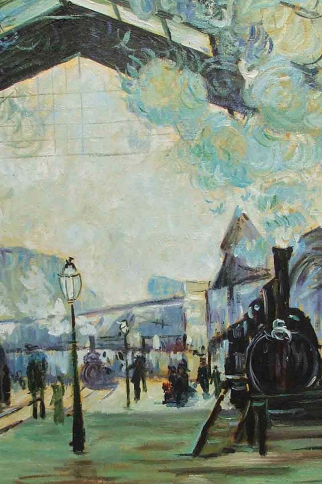 Картина Клода Моне - Вокзал