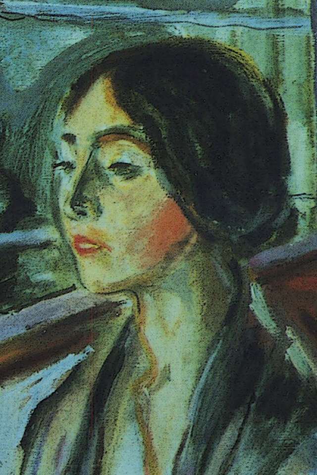 Painting Edvard Munch - Lonely woman