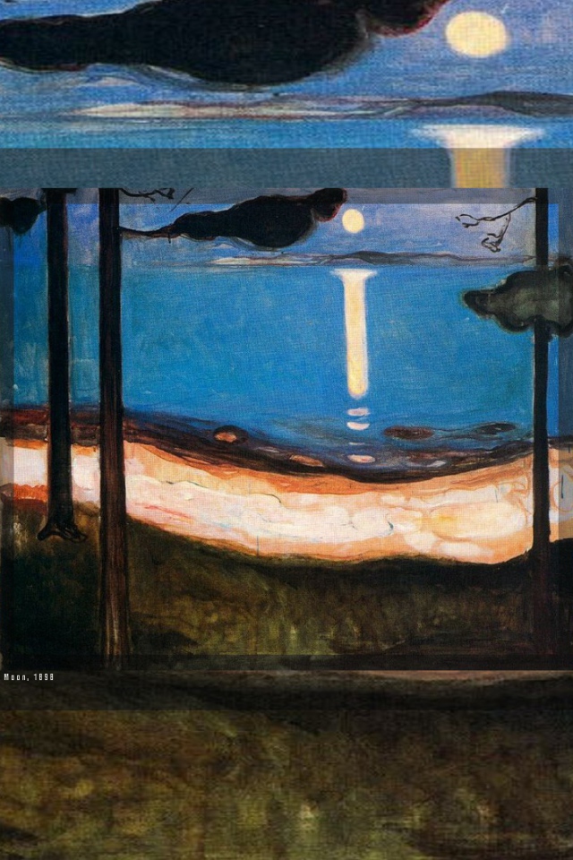 Картина Эдварда Мунка - Луна