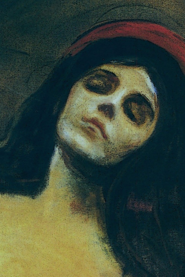 Картина Эдварда Мунка - Женщина спит