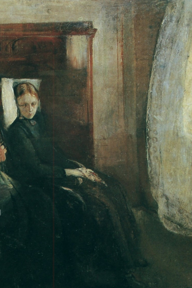 Картина Эдварда Мунка - Женщина у окна