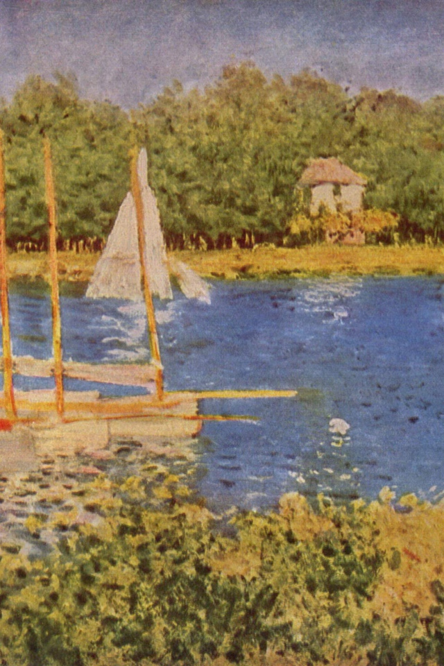 Картина Моне - озеро