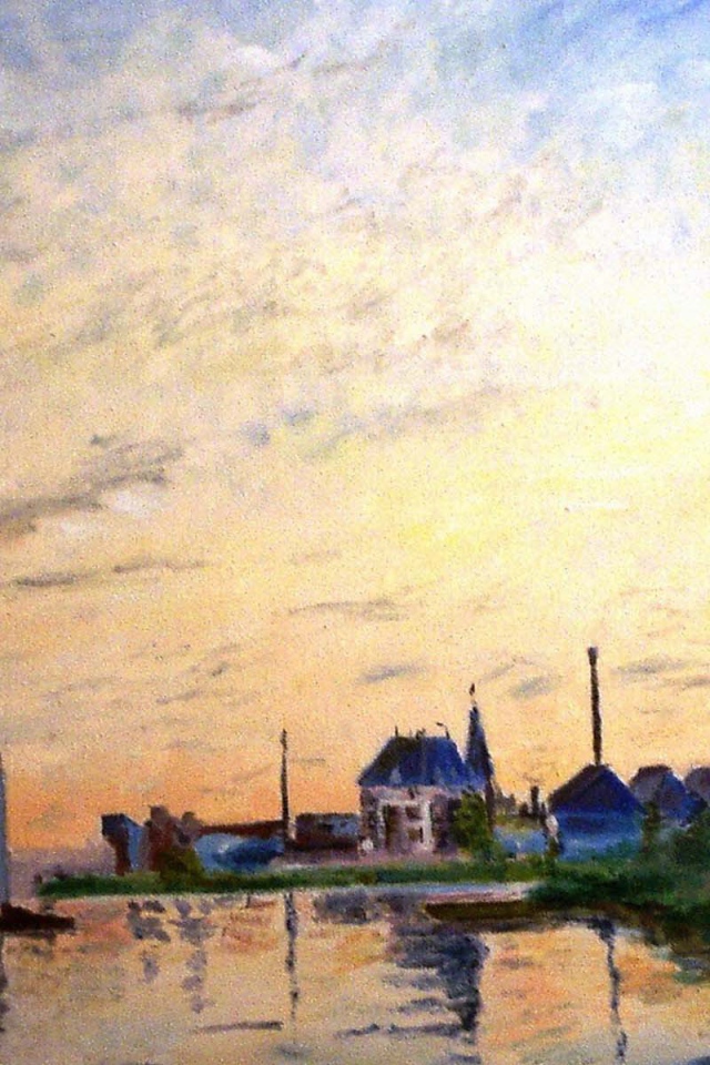 Картина Моне - маленький дом