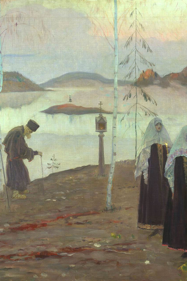 Картина Никаса Сафронова - Похороны