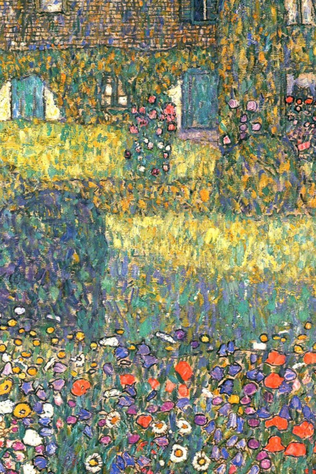 Картина Густава Климта - двор