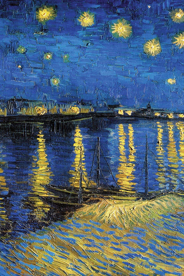 Картина Винсента Ван Гога - Звездная ночь