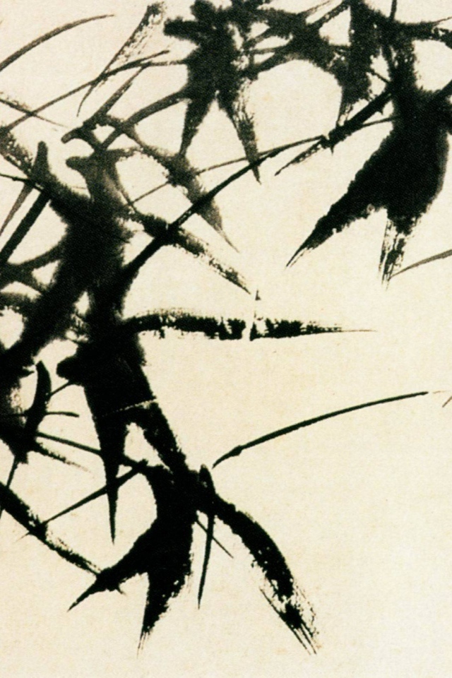 Картина Марлен Дюма - черный куст