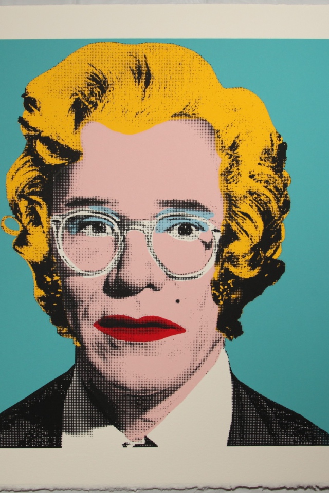 Картина Энди Уорхола старой женщины