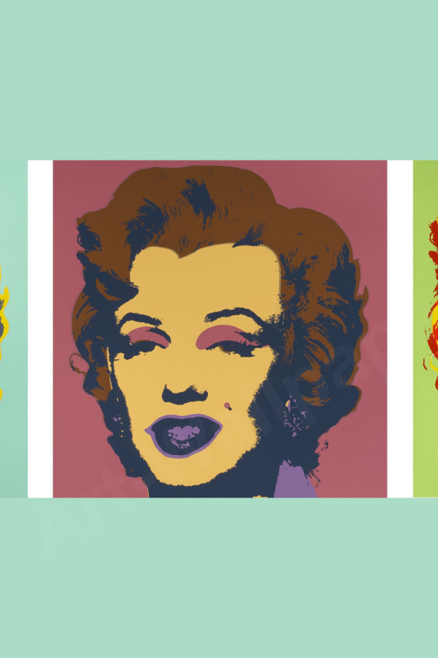 Картина Энди Уорхола три головы