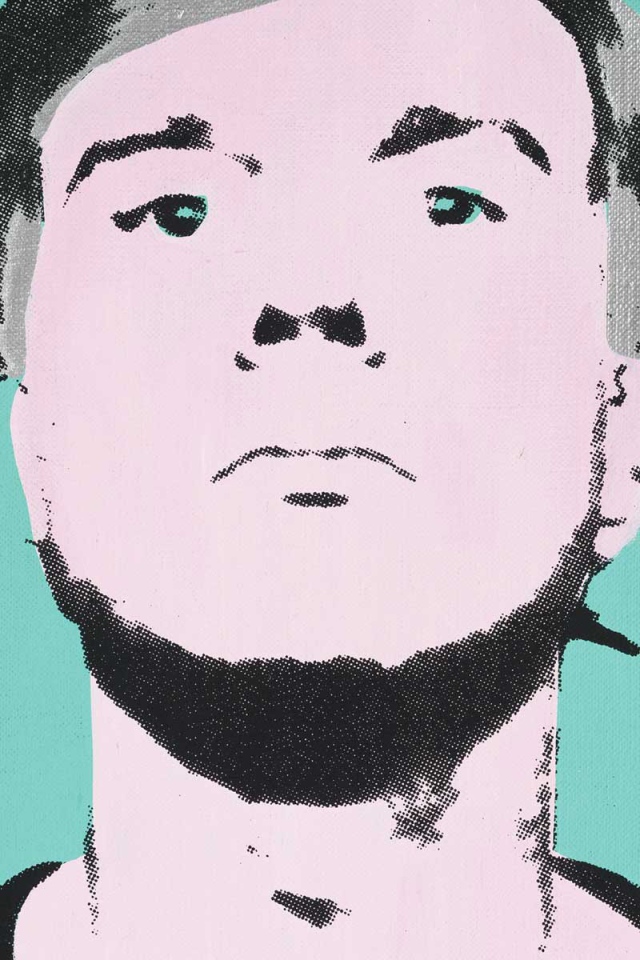 Картина Энди Уорхола молодого человека