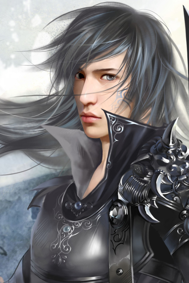 Воин в доспехах