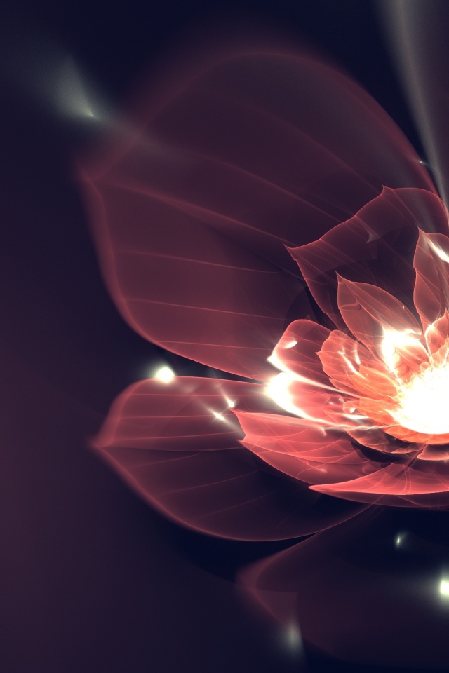 Светящийся цветок