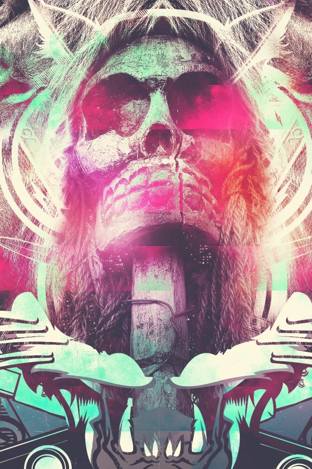 Львы и череп