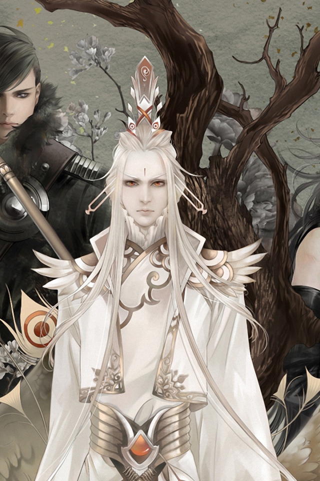 Ангел около дерева