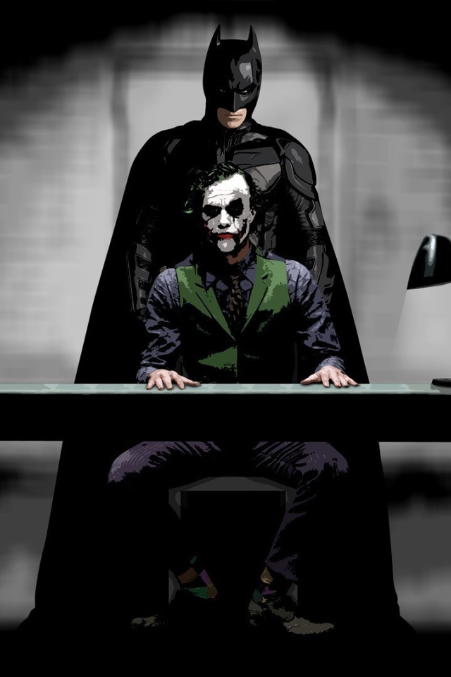 Бетмен допрашивает Джокера