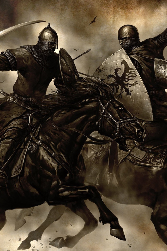 Битва воинов на конях