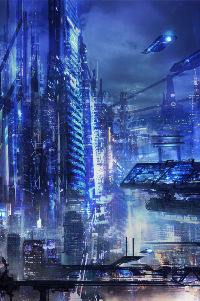 Синий мегаполис будущего