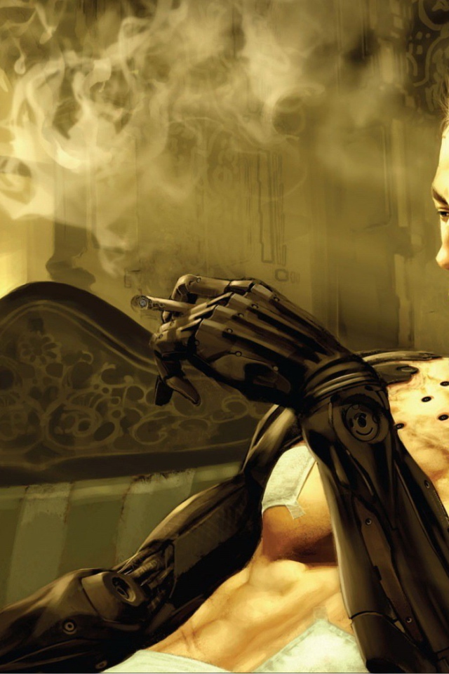 Киборг с сигаретой