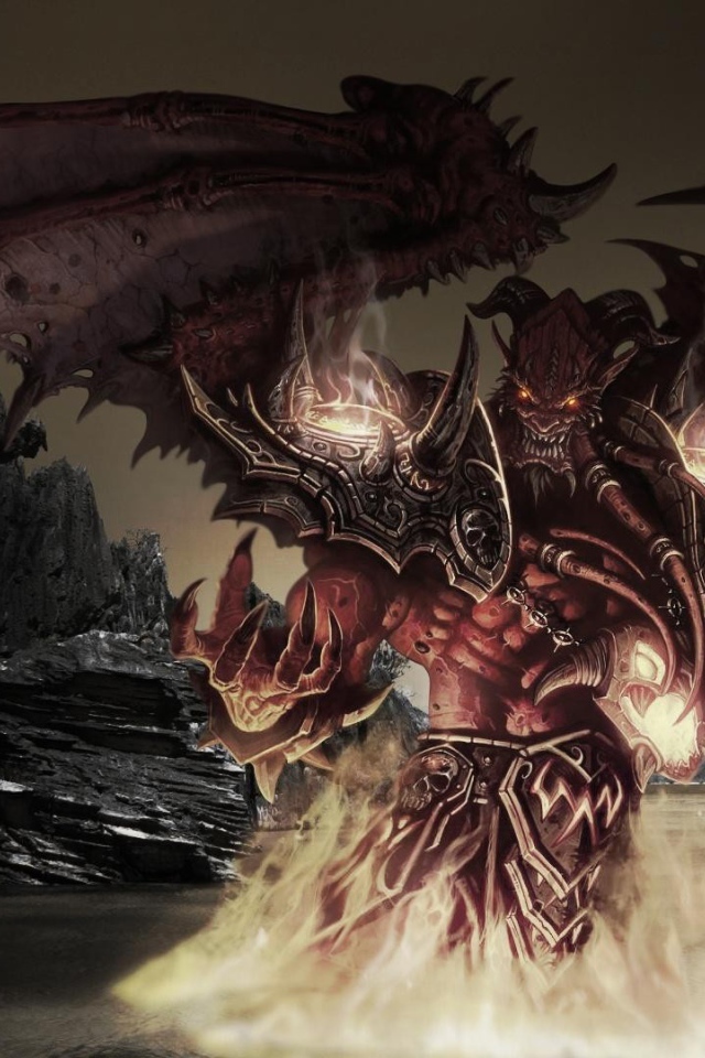 Демон монстр с крыльями