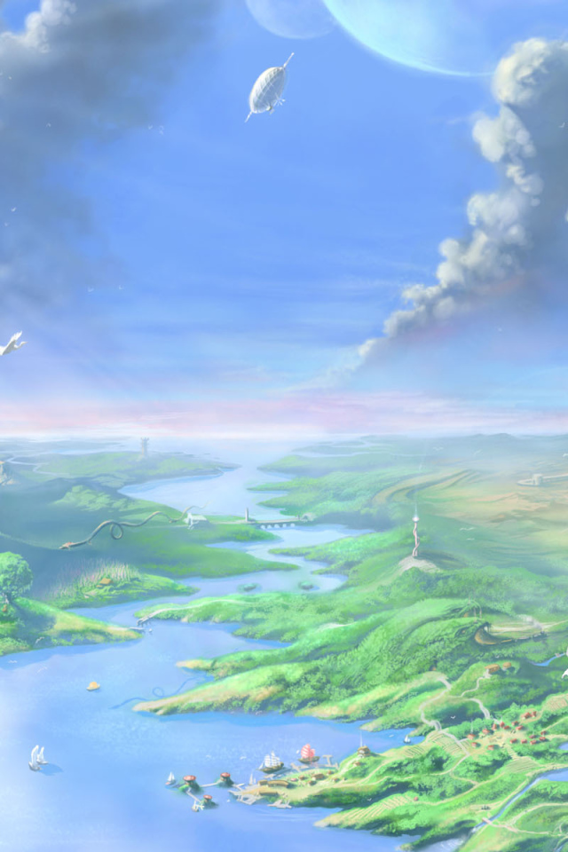 Фантастический инопланетный пейзаж