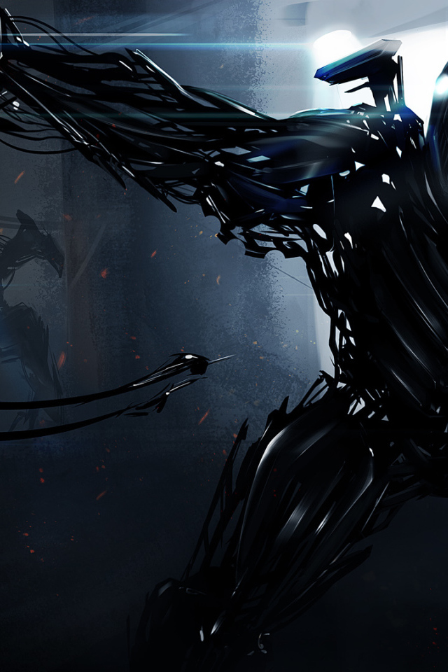 Фантастический монстр в ярости