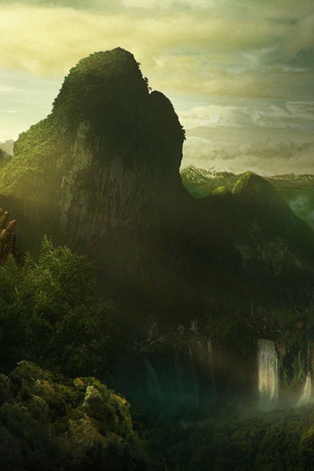 Фантастический горный пейзаж