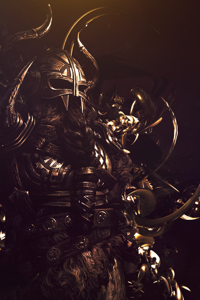 Грозный воин викинг