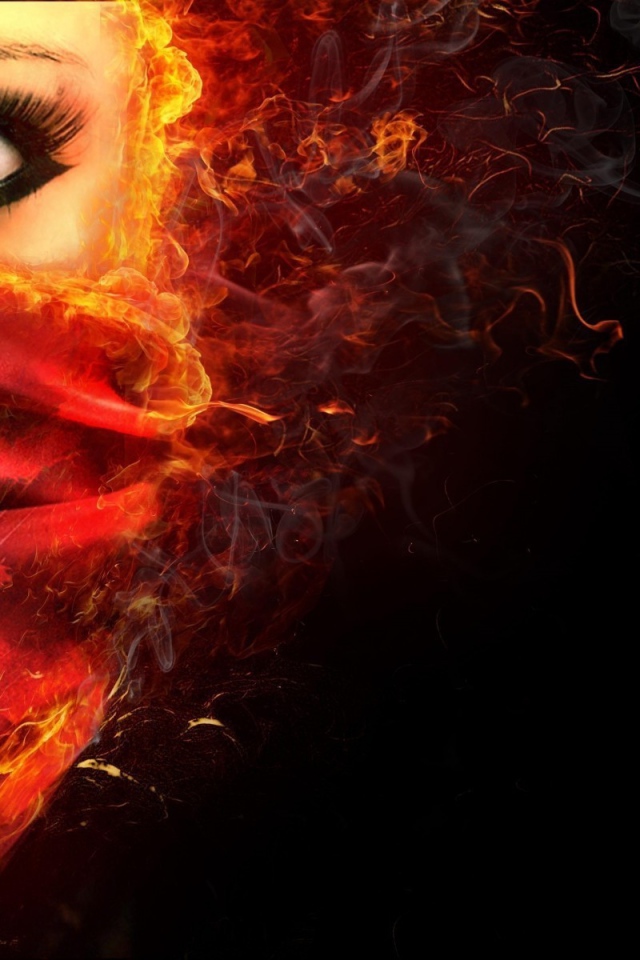 Огненная девушка вампир