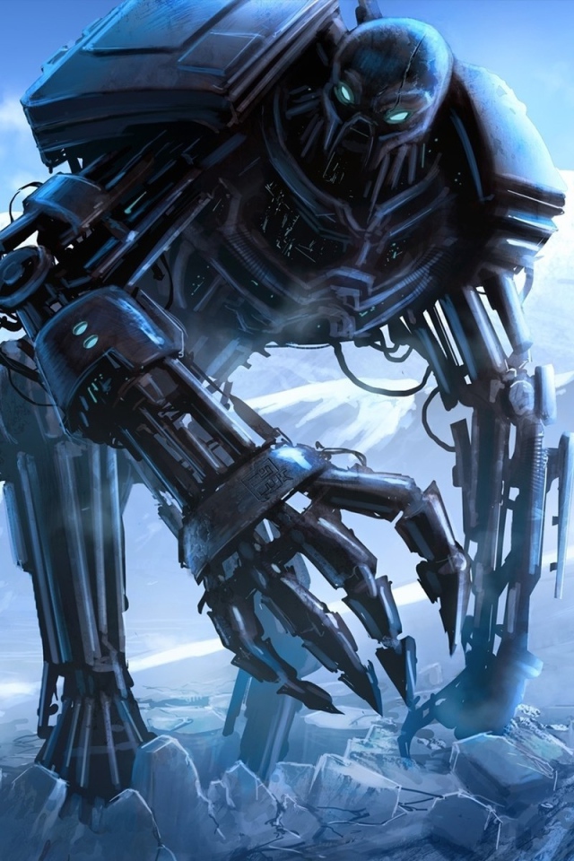 Робот великан и всадник