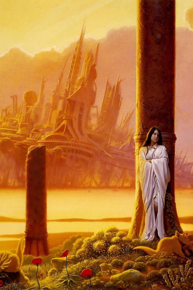 Девушка в белой одежде