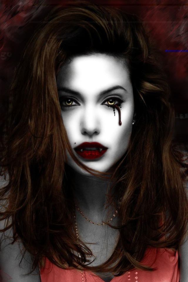 Прическа у девушки вампира