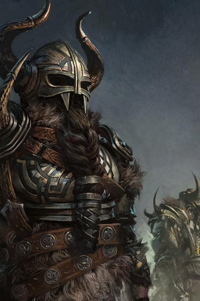 Рогатый шлем викинга