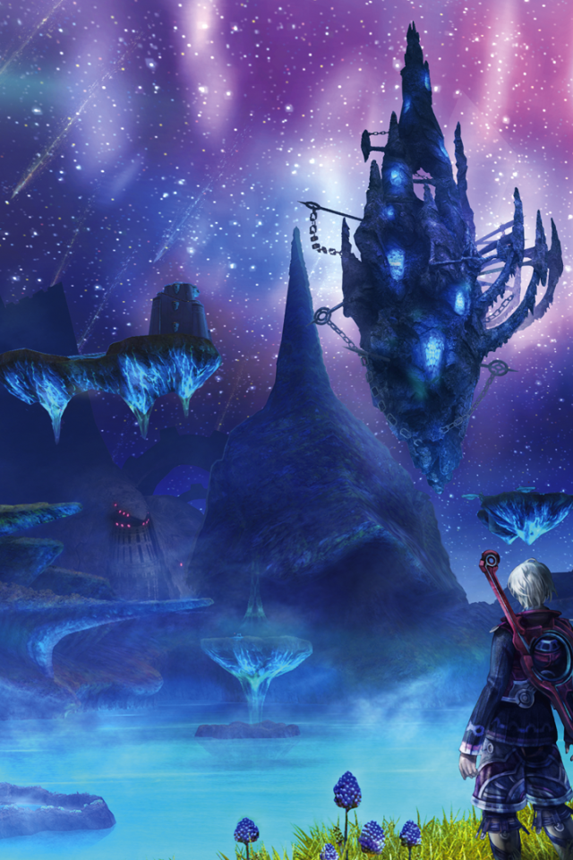 Пейзаж с летающими островами