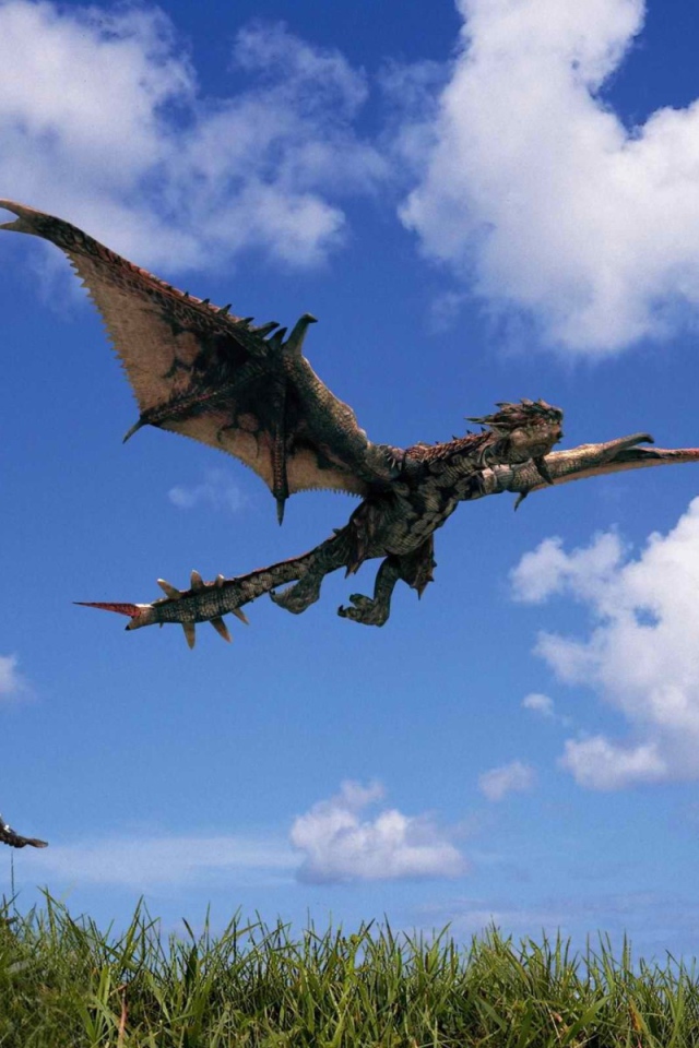 Монстр летит над полем