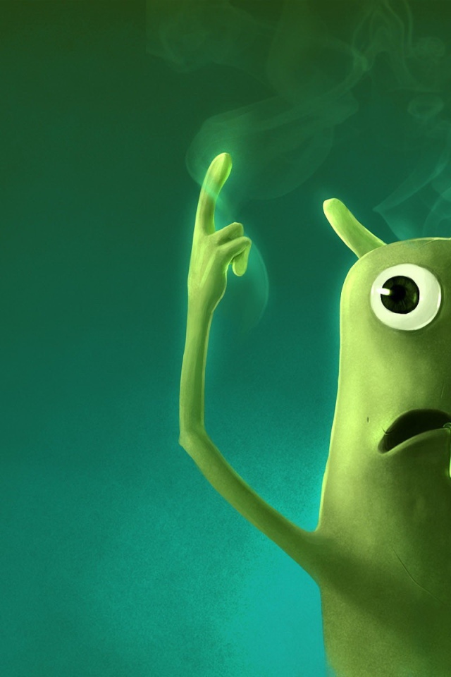 Одноглазый зеленый монстр