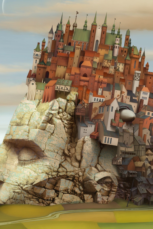 Город на каменной голове