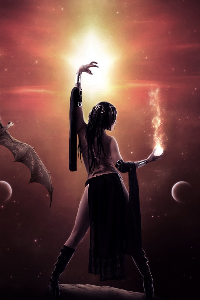 Дракон и девушка