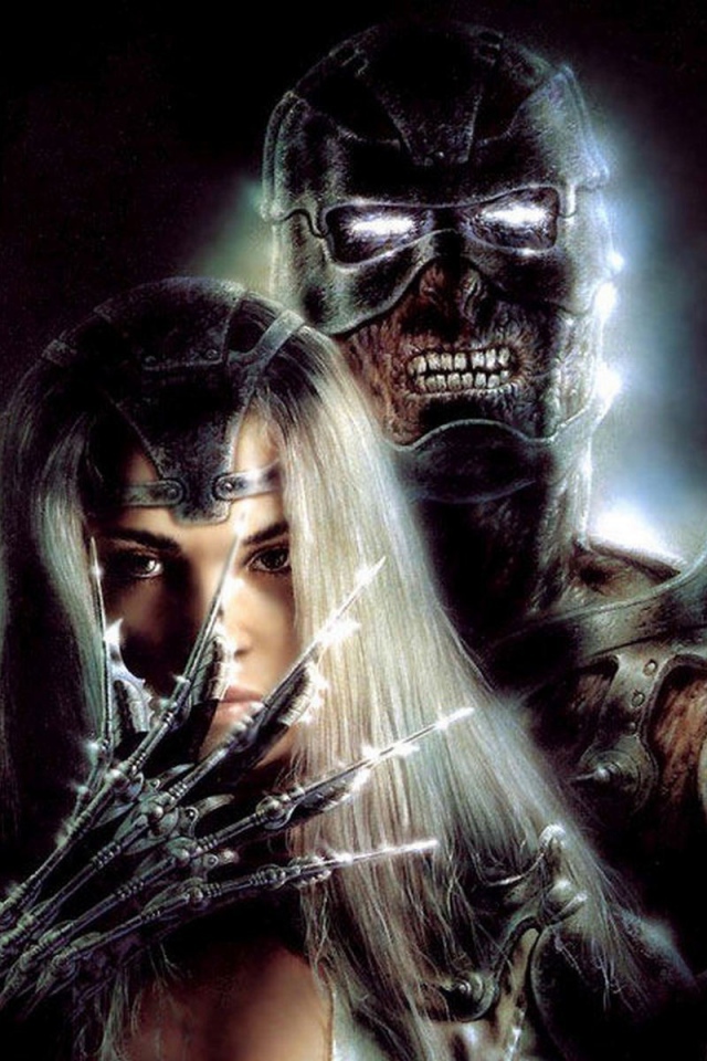 Девушка в объятьях монстра