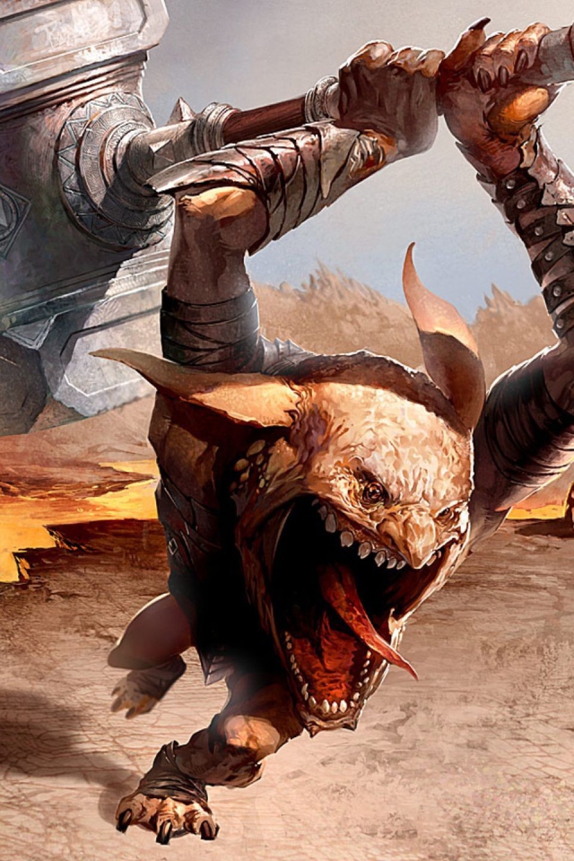 Чудовище с молотом