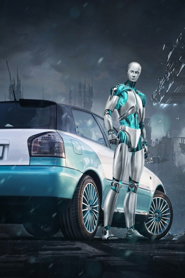 Робот у автомобиля