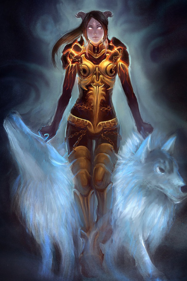 Шаман и волк