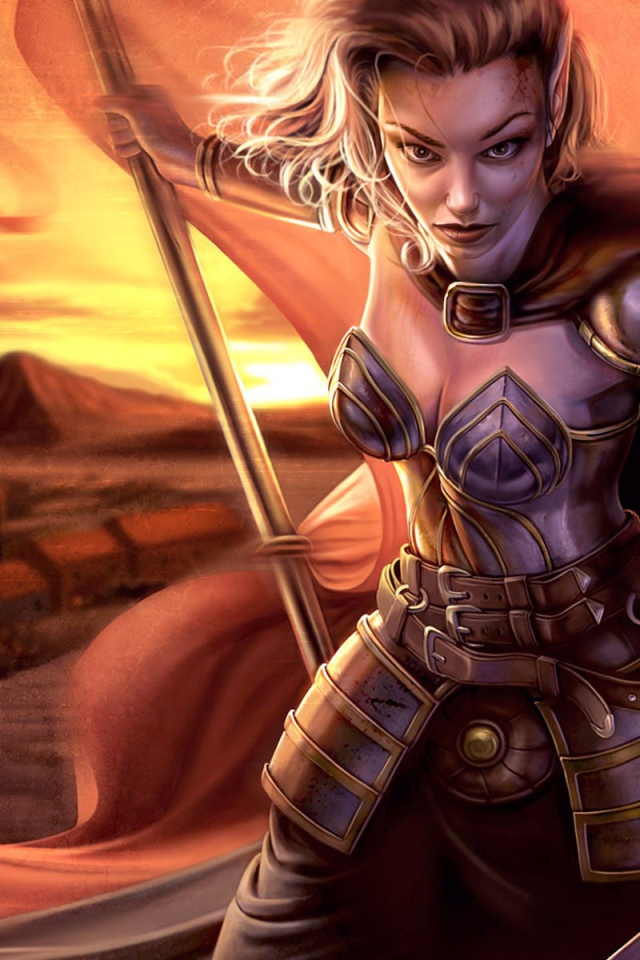 Воин со знаменем