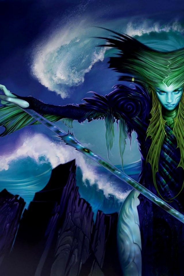 Колдунья с жезлом