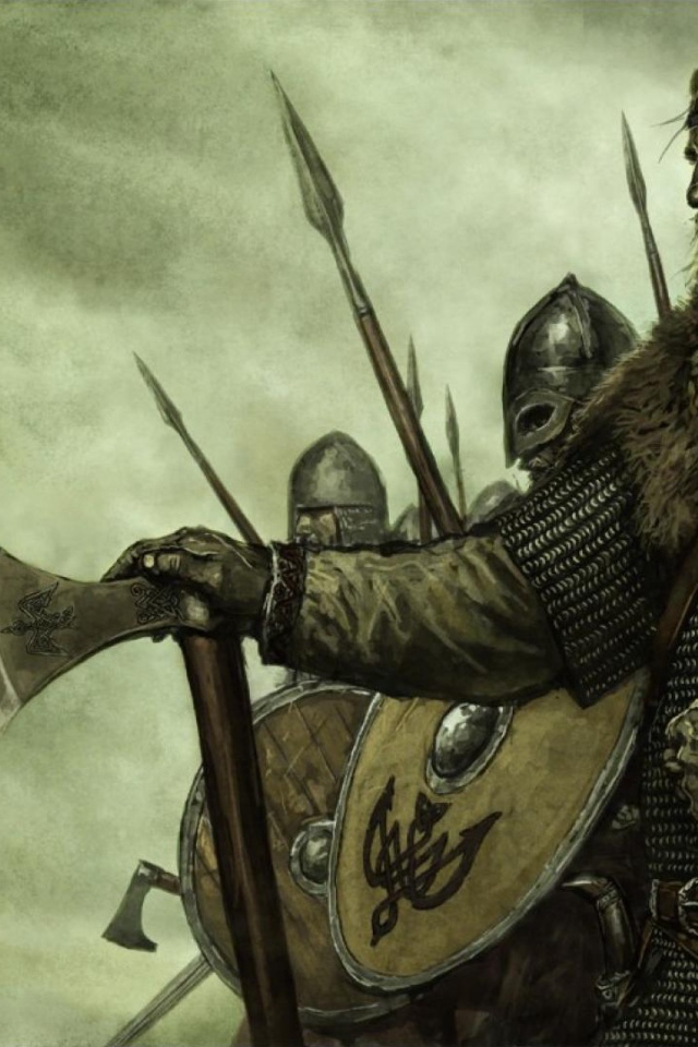 Воины отряда викингов