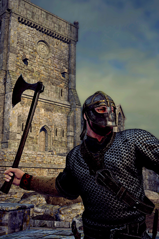 Викинг в сражении