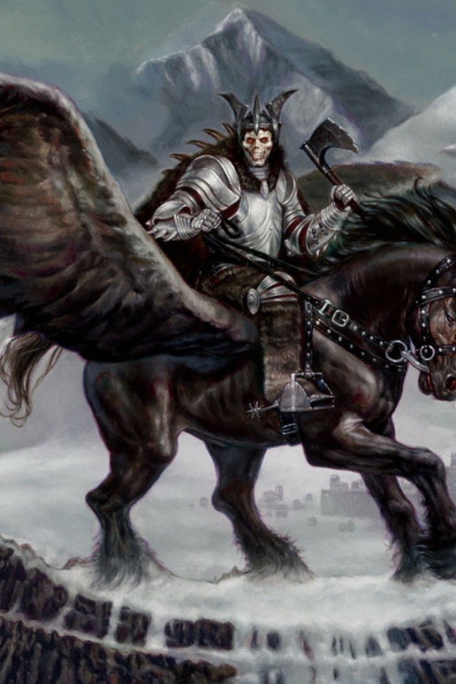 Воин на крылатой лошади