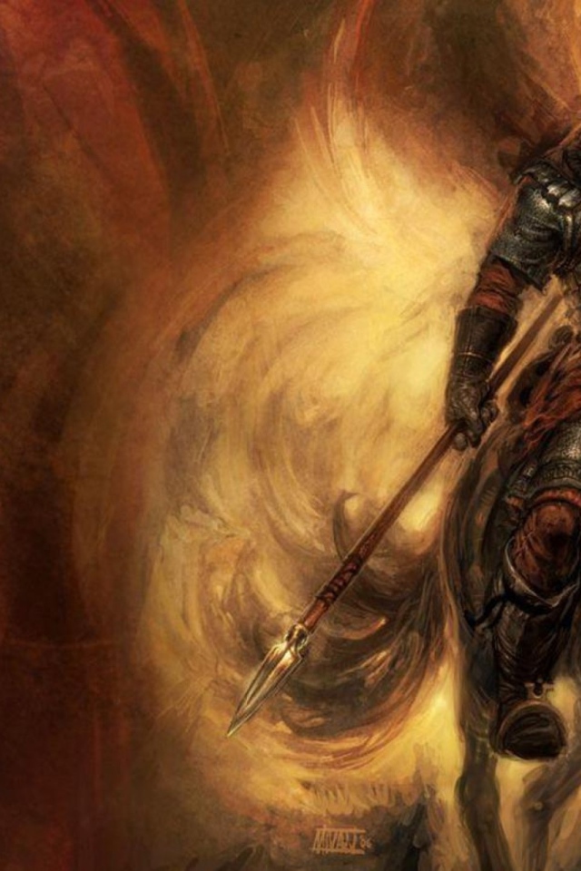 Богатырь с копьем